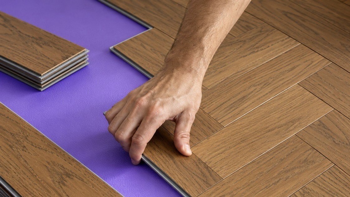 Плавающий способ монтажа Quartz Parquet на подложку IXPE